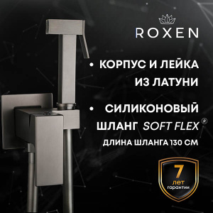 Смеситель встраиваемый Roxen Caspia 50096000-GM с гигиеническим душем