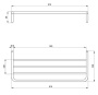 Полка Deante Silia Steel ADI F531