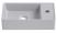 Умывальник Wellsee WC Area 321806000 / 321809000, 41х23 R, серый матовый