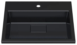 Умывальник Versalia Absolute 50 / 60 / 70 / 80 / 100 black, 100х45