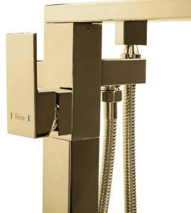 Смеситель для ванны Rea Tery gold REA-B5306 / gold matt REA-B5307 напольный, золото