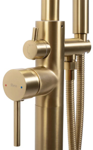 Смеситель для ванны Rea Aras gold matt REA-B2719 напольный