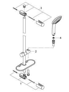 Душевой гарнитур Grohe Euphoria 110 Massage 27226001