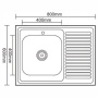 Кухонная мойка Ledeme L78060 L/R