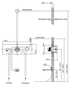 Смеситель встраиваемый Vincea VSCV-432TGM термостатический (3 функции)