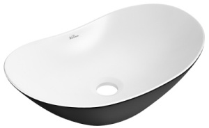 Умывальник Wellsee Carefree Dove 332904000 / 332905000 / 332906000, 43х28, белый, черный