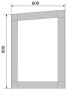 Зеркало 1Marka Glass Classic Black