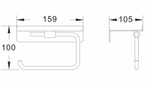 Держатель для туалетной бумаги Shevanik SG5705-1