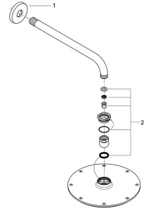 Верхний душ Grohe Rainshower Cosmopolitan Metal 26052000
