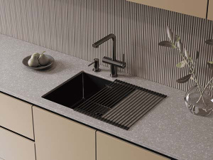 Смеситель для кухонной мойки Omoikiri Karatsu-S GM с подключением к фильтру воды