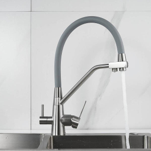 Смеситель для кухонной мойки Shevanik S968L с подключением к фильтру воды