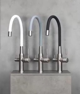 Смеситель для кухонной мойки Lemark Expert LM5083S-Gray с подключением к системе очистки воды