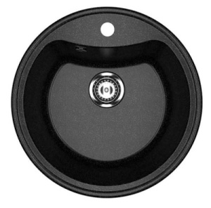 Кухонная мойка Ulgran U-601, 51х51, черный