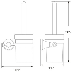 Ершик для унитаза Rose RG1900E