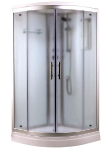 Душевая кабина Timo Standart T-6601 / T-6609 Silver Fabric, 100х100, матовый