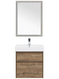 Комплект мебели Aquanet Nova Lite 60 / 75 / 85 / 100 2 ящика дуб рустикальный, 60, дуб рустикальный