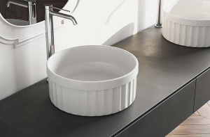 Умывальник Belux Колизей Кл 380 белый матовый Solid Surface