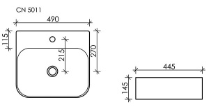 Умывальник CeramicaNova Element CN5011