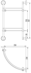 Полка Ledeme L3507-2