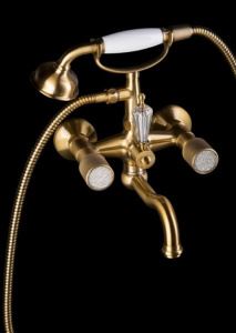 Смеситель для ванны Boheme Royal Crystal 313-Royal/CRST