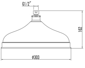 Верхний душ Lemark LM9830G / LM9830B, 30х30, бронза
