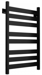 Полотенцесушитель Ariano Майами Black боковое подключение 1/2 дюйма, 100х50 10 перекладин 1, 2 дюйма