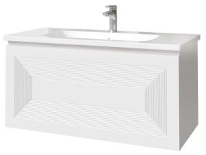 Тумба под умывальник Caprigo Modo Quarta 60 35711-SF027 / 80 35713-SF027 / 100 35715-SF027, 100, белый матовый