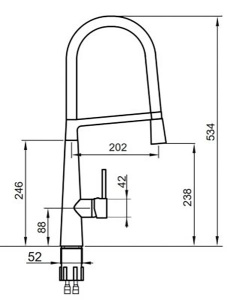 Смеситель для кухонной мойки Ahti Kemi KM813019