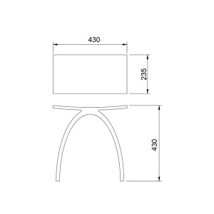 Стульчик Abber Kristall AT1739Perle