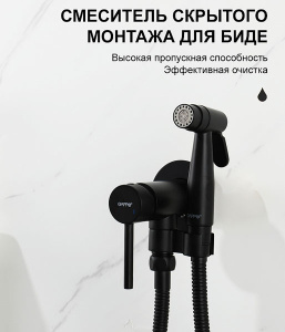 Смеситель встраиваемый Gappo G7206-6 с гигиеническим душем