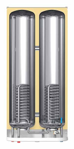 Накопительный водонагреватель Thermex Flat 80 V / 100 V combi, 100 л