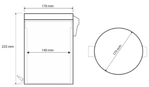 Мусорное ведро Bemeta Amber 104315022 / 104315012, 3 л, хром