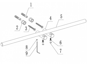 Держатель для полотенец Abber Osten 316 AA1855BST