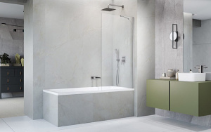 Душевая шторка на ванну Radaway Idea Brushed Nickel PNJ
