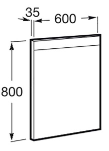 Зеркало Roca Prisma Basic, 60х80