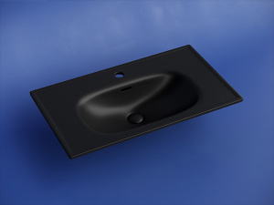 Умывальник CeramicaNova Sabo CN13002MB / CN13003MB, 101х46, черный матовый