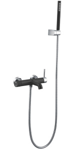 Смеситель для ванны Boheme Uno 463-BCR Black Chrome