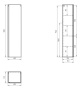 Пенал Cersanit Moduo / SB-SL-MOD/Wh