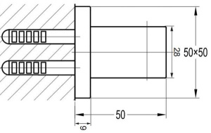Держатель для душевой лейки Omnires 8876ABL