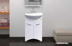 Мебель для ванных комнат Misty Тумба с умывальником Уют 55 Э-Уют01055-01ПрБ + Уют 55 фото 1