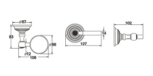 Стакан Rose RG1412Q