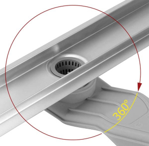 Душевой трап Rea Neox Superflow Nickel Matt двусторонний 60 / 70 / 80 / 90, 70 см