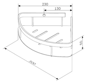 Полка AM.PM Sense L A7454200