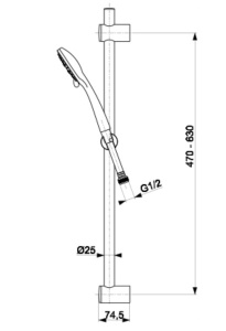 Душевой гарнитур Armatura Neon 841-366-00