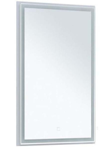 Зеркало Aquanet Nova Lite 50 / 60 / 75 / 90 / 100 Led белый глянец, 50х80, белый глянец
