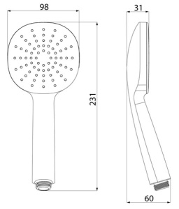 Душевая лейка Iddis Optima Home OPH1FW9i18