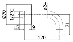Излив Paffoni Light ZBOC140BO