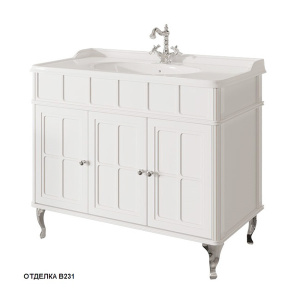 Тумба под умывальник Caprigo Borgo 100 33424-B231 / 120 33425-B231, 100, белый матовый