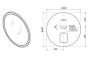 Зеркало Caprigo Контур 80 М-188S-L814