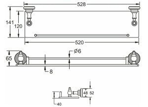 Полка Rose RG1119Q